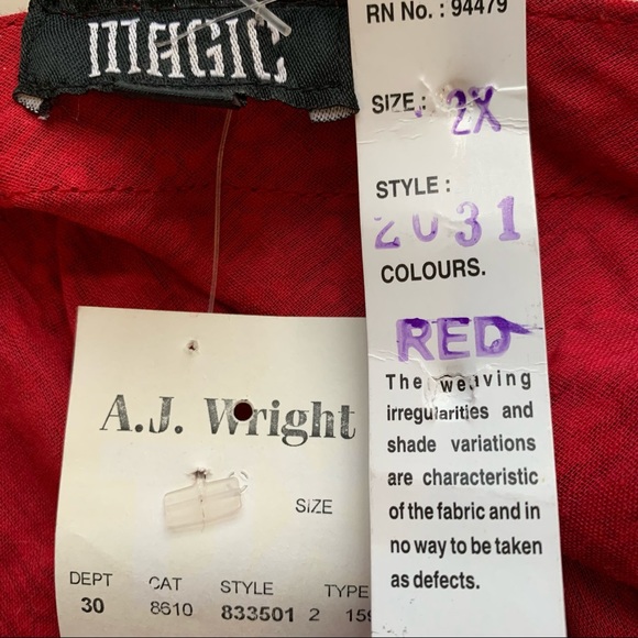 Magic V-Neck Ruffle Hem Sleeveless Fitted Mermaid Floral Midi Dress Women’s 2X - Picture 10 of 10